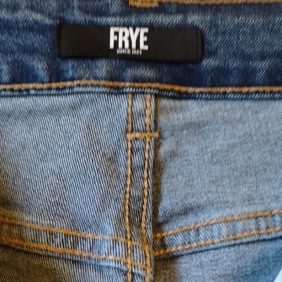 Frye Women's Straight Leg Jeans in Dark Blue Wash - Picture 8 of 14